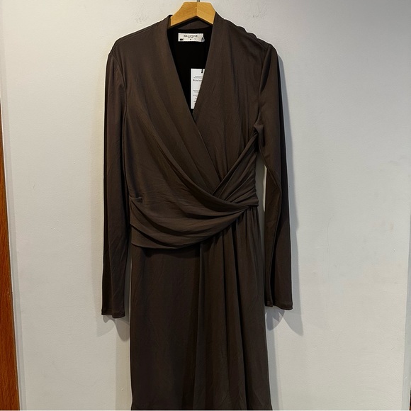 M.M. LAFLEUR The Morgan Knit Draping Dress in Mushroom color - Picture 4 of 5